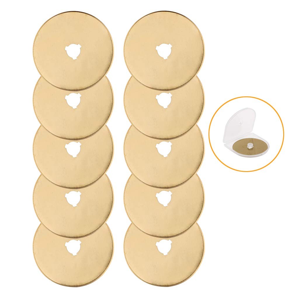 AUTOTOOLHOME Titanium Rotary Cutter Blades 60mm 10 Pack Replacement