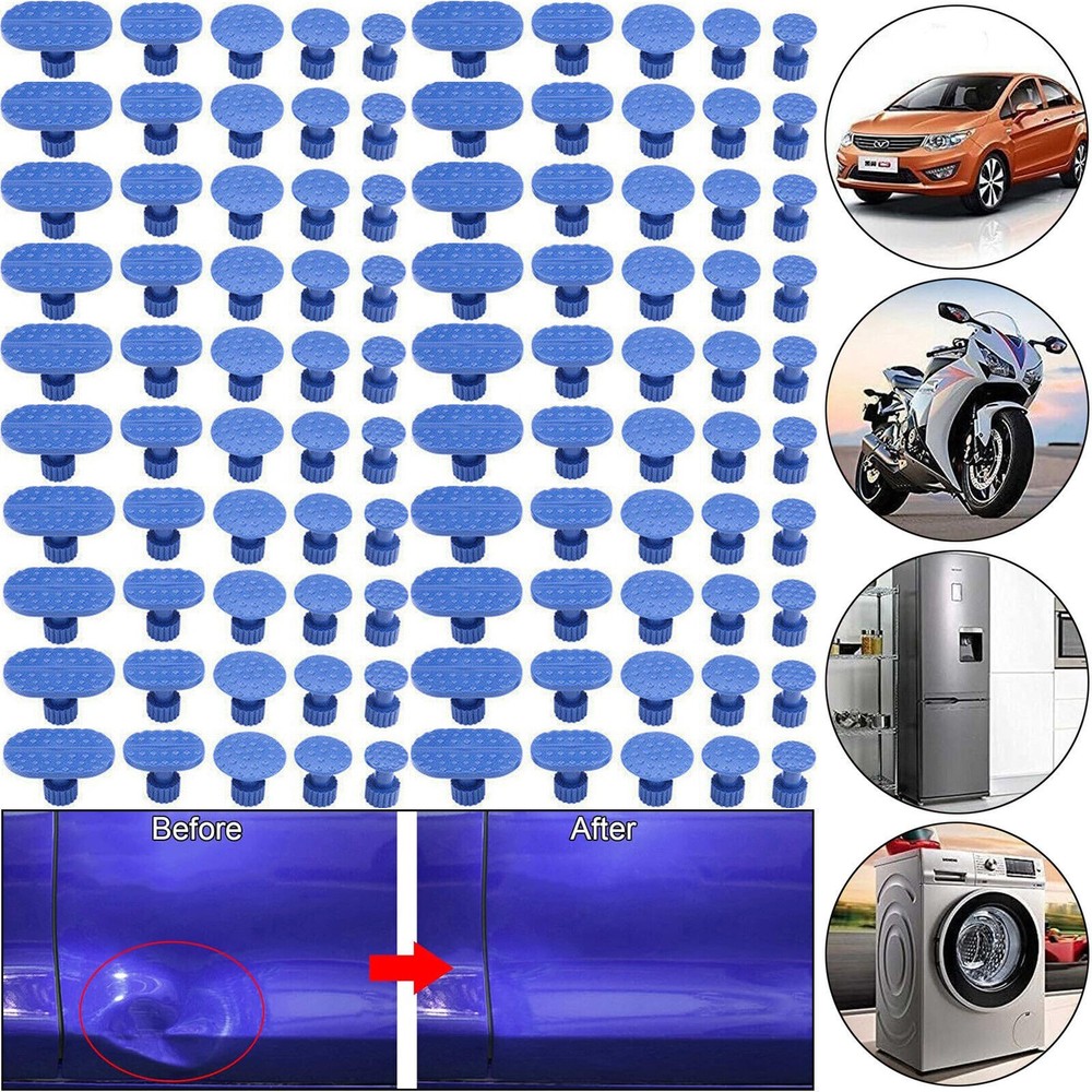 Car Body Pulling Tabs Dent Removal Paintless Repair Tool Glue Puller Tool Kit