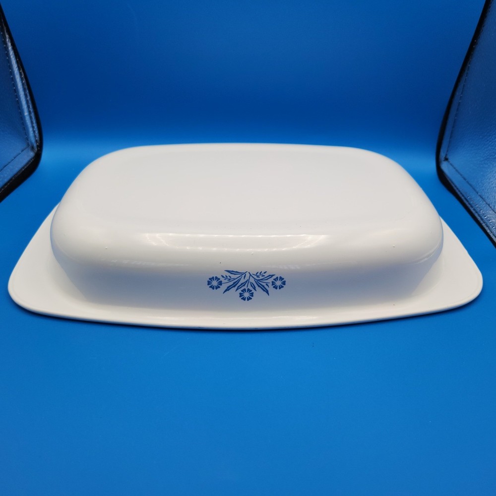 Vintage Corningware Cornflower Roasting Pan Dish Casserole