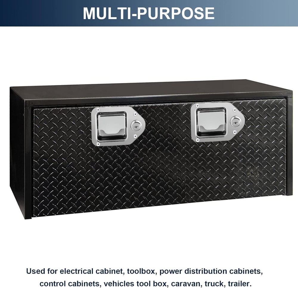 Truck Tool Box Latch Replacement Stainless Steel Toolbox Paddle Lock silver