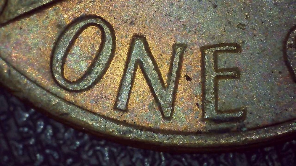 1980 Lincoln Penny error misaligned die, missing details