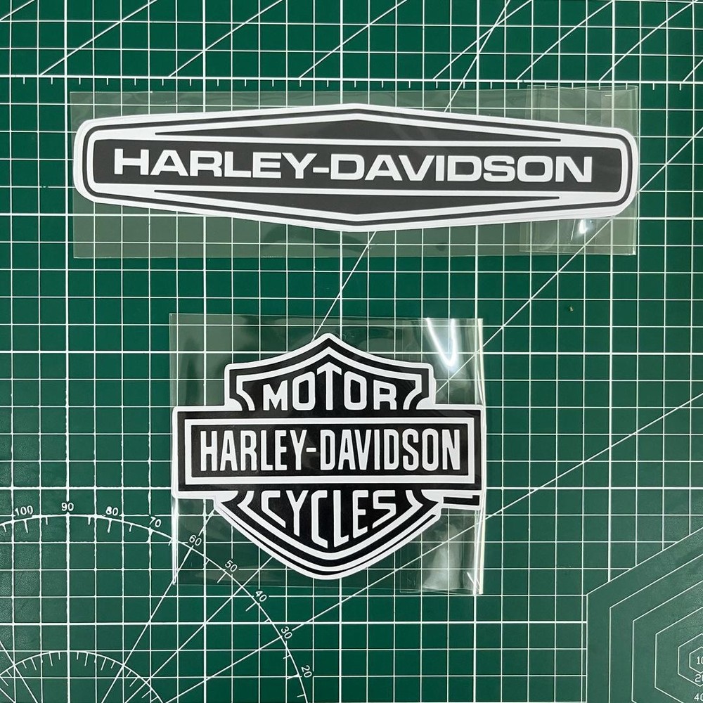 Harley Davidson logo Sticker Decals #2 Pieces 1.5"x8" Vinyl Decal.