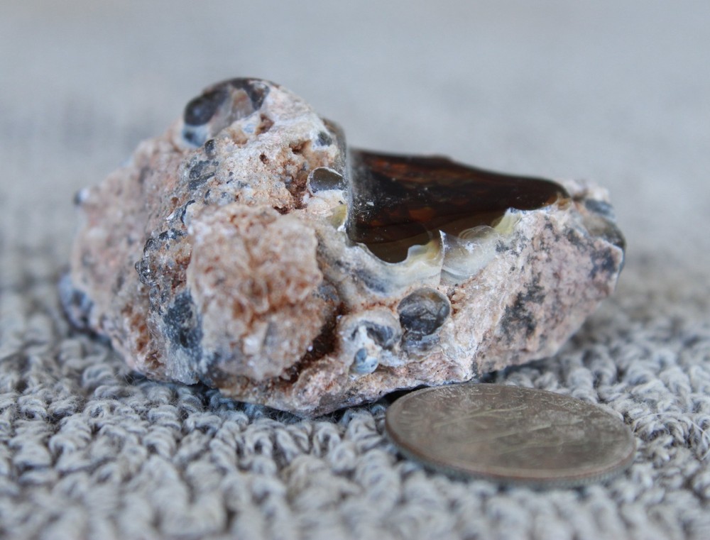 Windowed Fire Agate Rough For Lapidary Cutting BRIGHT COLORS