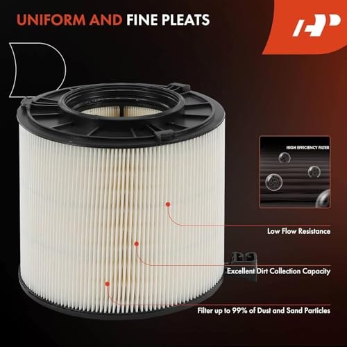 2-PC Engine Air Filter Compatible with Audi Models- A4, A4 allroad, A4