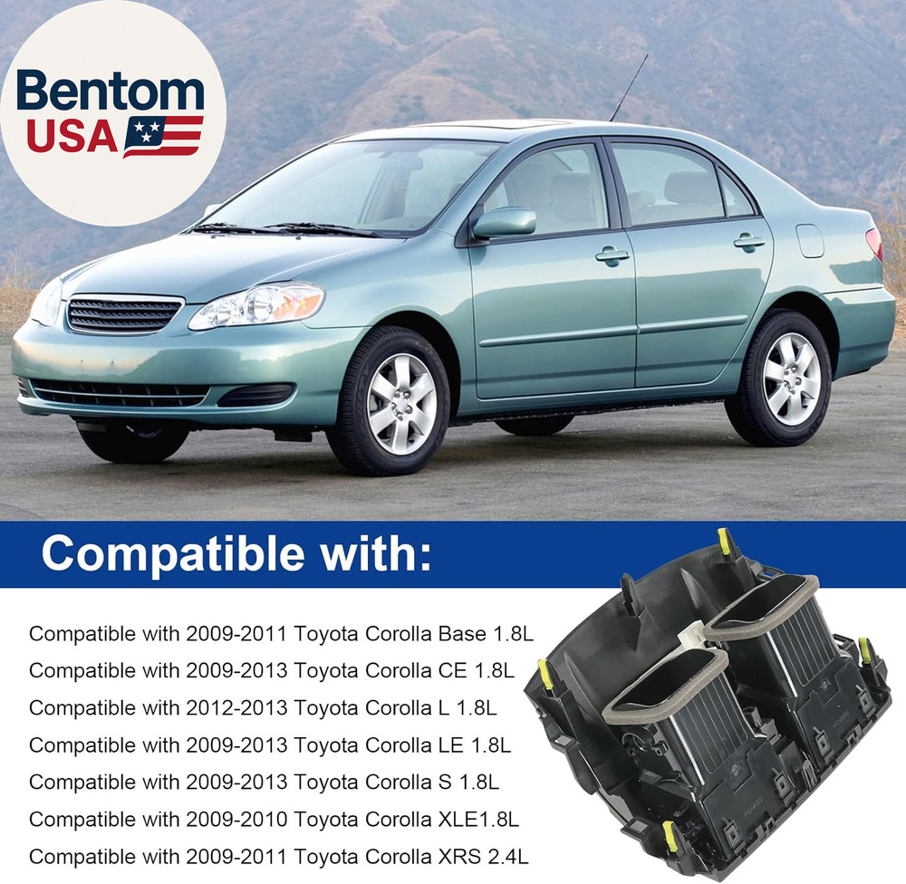 Center Dash A/C Outlet Air Vent Panel with Emergency Switch Clock Button Compati