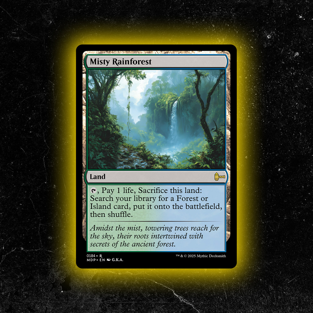 Misty Rainforest - Custom Magic: The Gathering Card - High-Quality