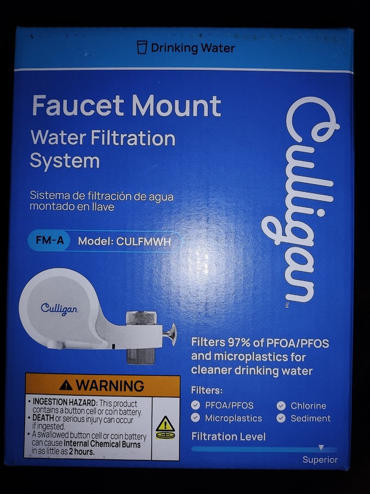 Culligan Faucet Mount Water Filtration System For Sink - CULFMWH - Free shipping