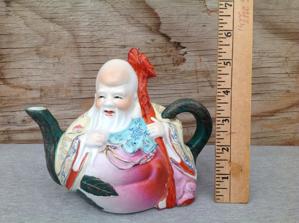 Chinese Man Figural Teapot