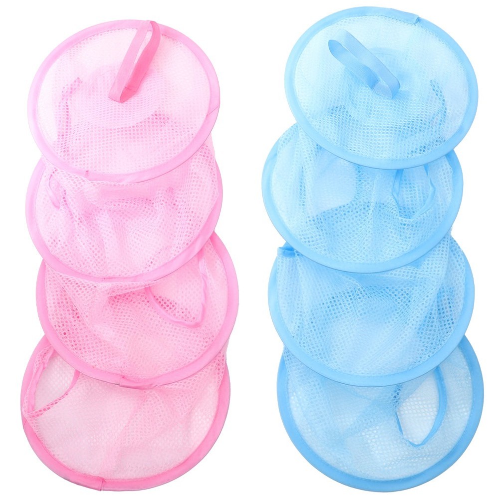2 Pcs Hanging Mesh Storage Net Multi Layer Drying Basket For Socks Clothes