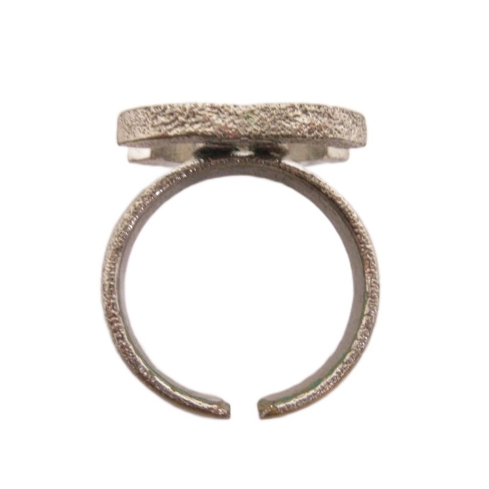 Chanel Fork Ring Coco Mark Silver Color No. 13 Accessory Ech Ladies