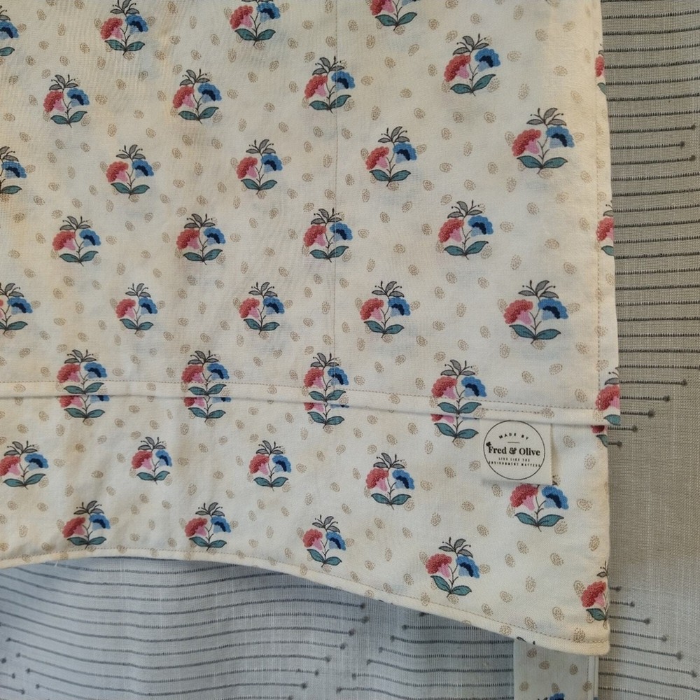 Handmade Two Pocket Half Apron 100% Cotton One Size Fits All