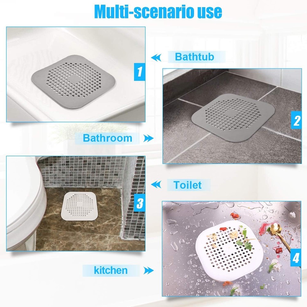 Bathroom Drain Hair Catcher Bath Stopper Plug Sink Strainer Filter Shower Covers