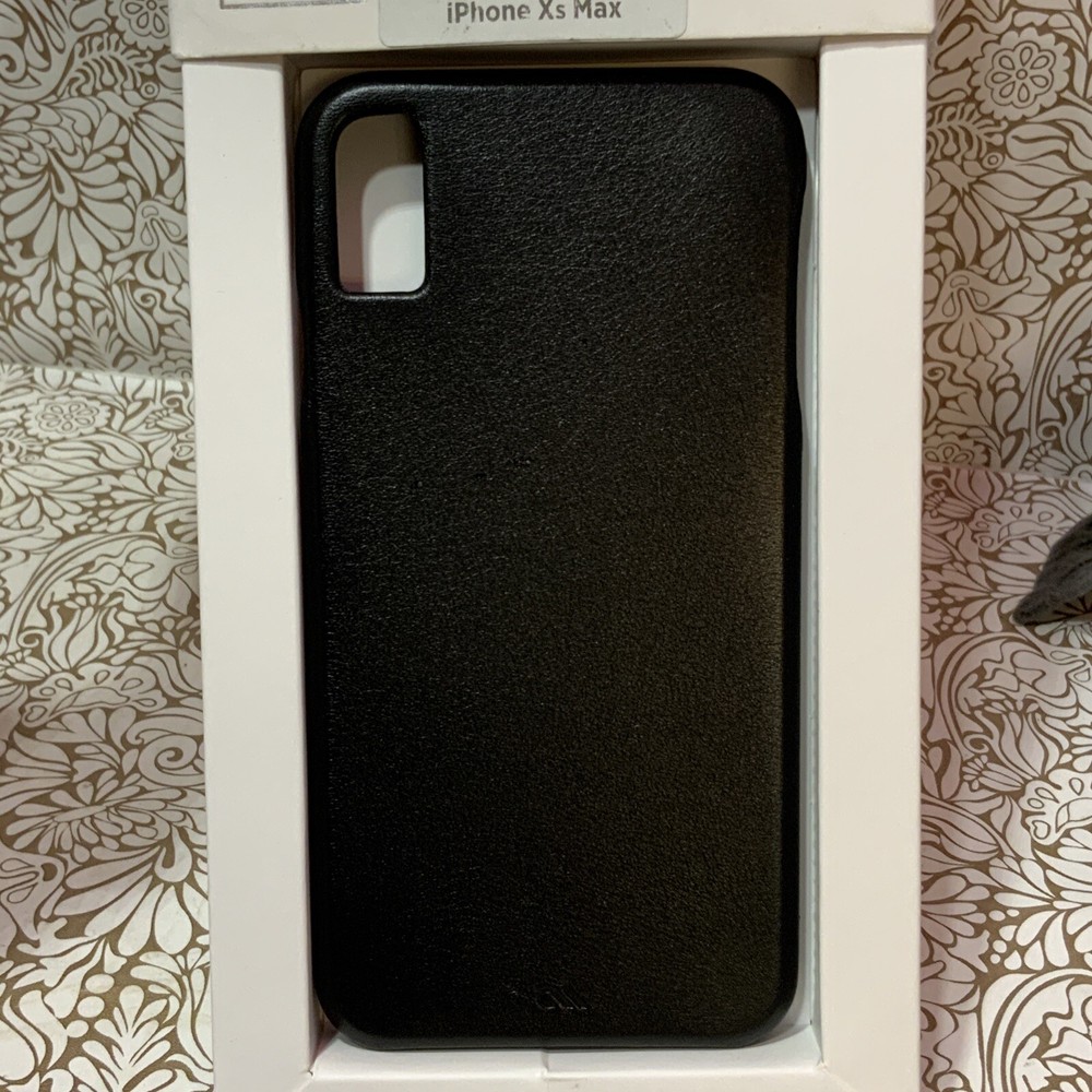 📀 Case-Mate Barely There Genuine Leather - Black IPhone XS Max