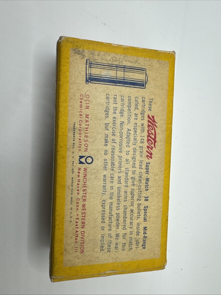 💥Vintage ~ 38 Special ~ Western Super Match ~ Empty Ammo Box 💥