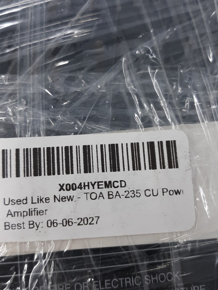 TOA BA-235 CU Power Amplifier 100V Line Output