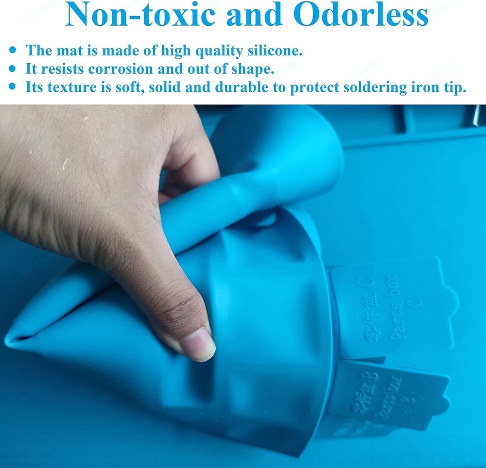 Soldering Mat Silicone - Small Electronics Repair Mat Heat Resistant 932℉ Work