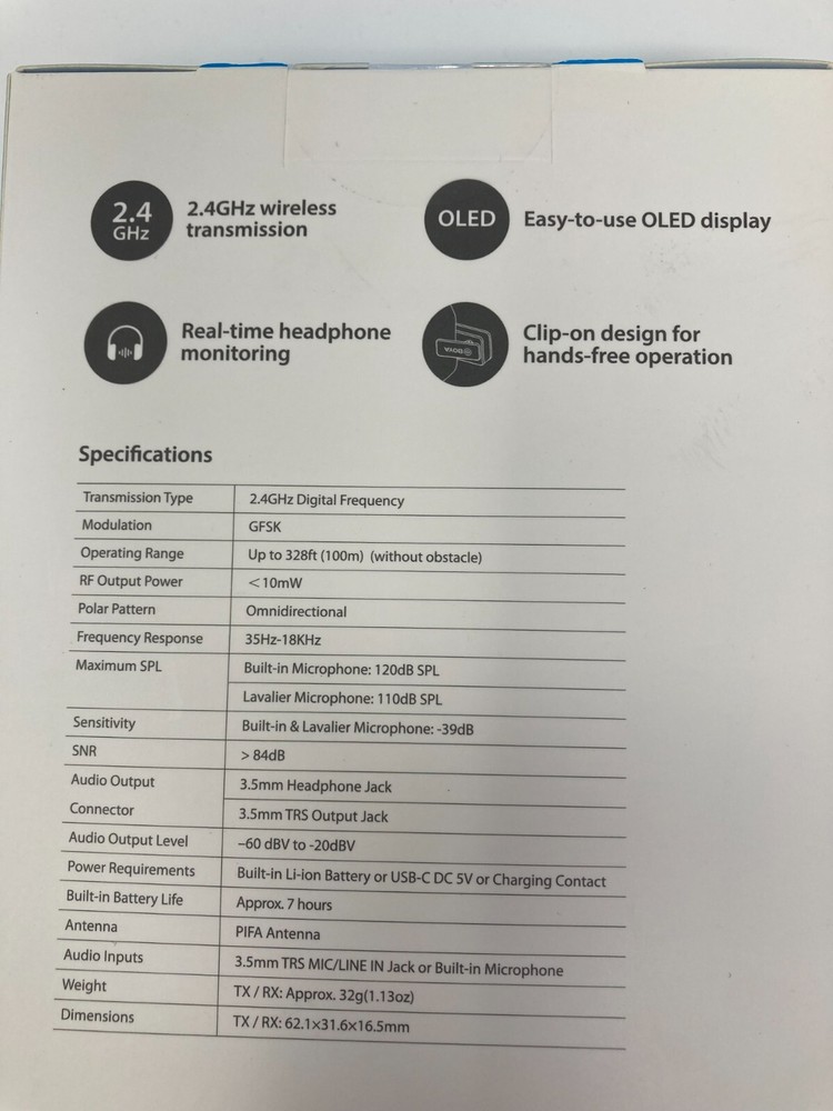 Wireless Lavalier Microphone System BY-XM6 S2 2.4Ghz Wireless