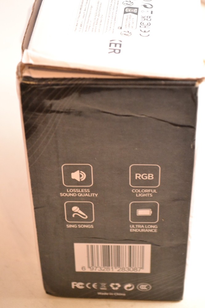 Karaoke Machine BLACK with 2 Wireless Microphones (missing charging cables)