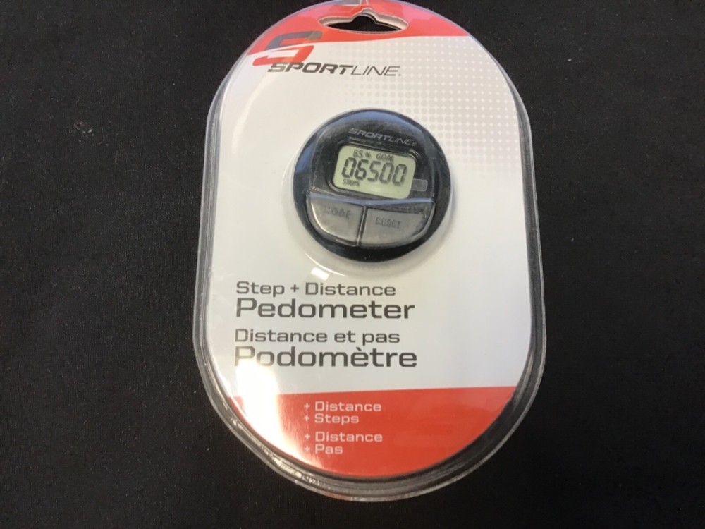 Sportline step & distance pedometer new pkg