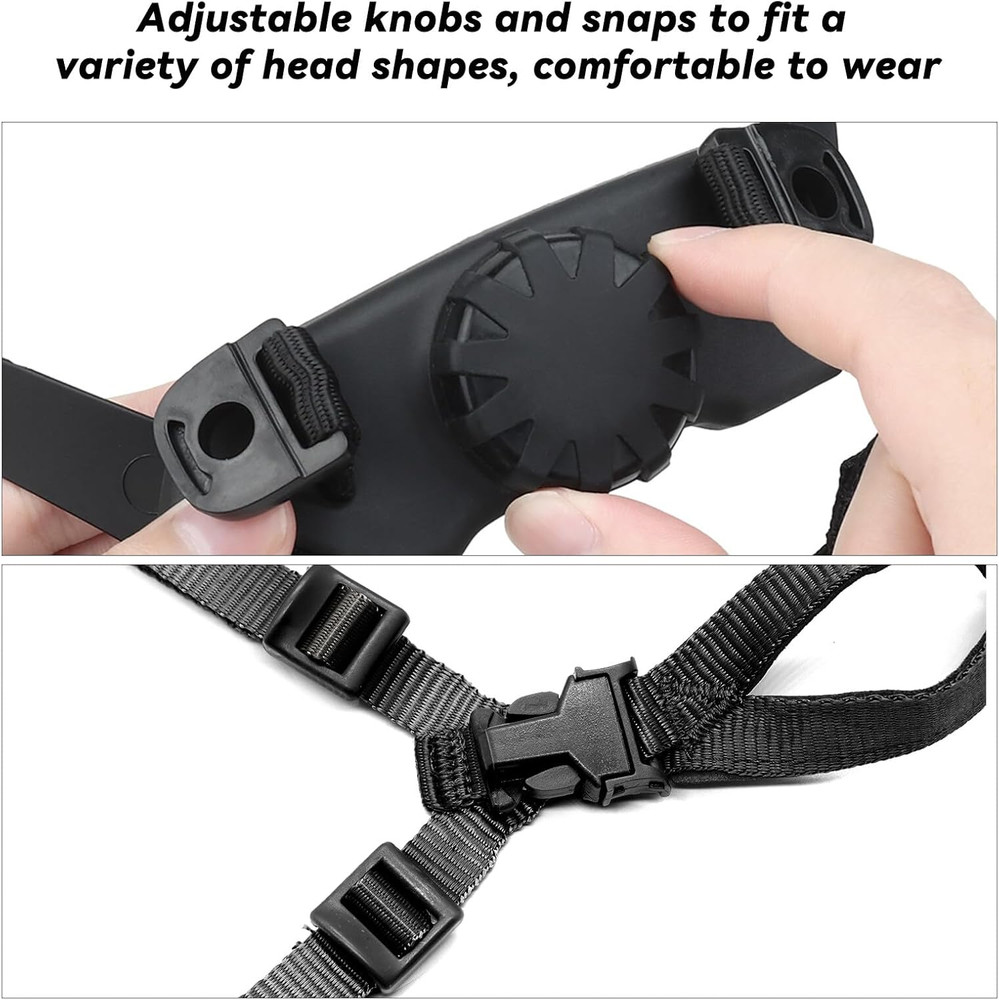 Tactical Helmet Chin Strap Adjustable Dial 4 Points Suspension System with Bolts