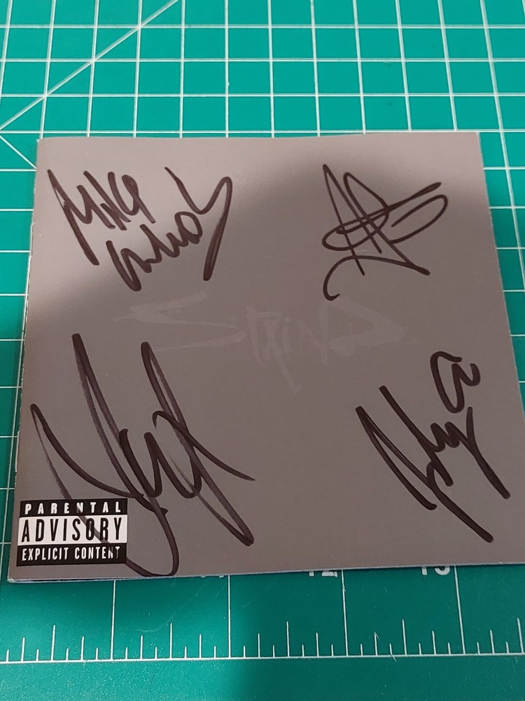Staind Signed CD Booklet Band Autograph