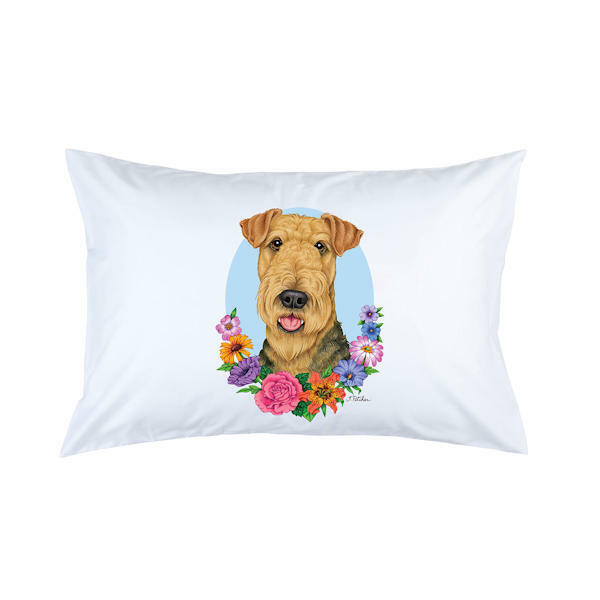 Airedale Terrier Micro Fiber Pillowcase