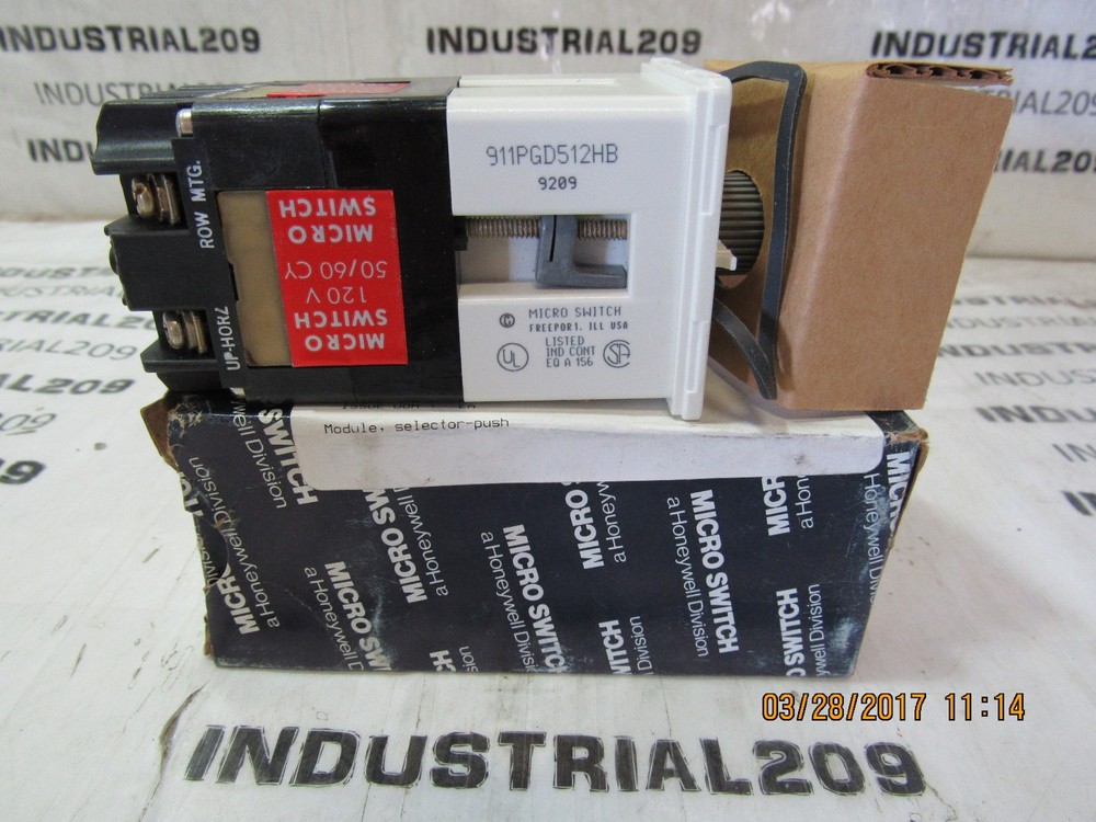 HONEYWELL MICRO SWITCH 911PGD512HB PUSH SELECTOR MODULE NEW IN BOX