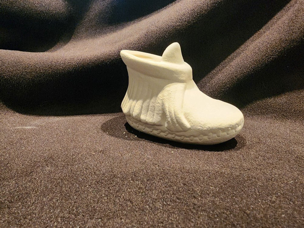 Ready to Paint Ceramic Bisque Moccasin