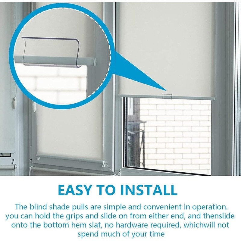 Roller Shade Grips 6 Pack Durable Plastic Window Blind Accessories Easy Install