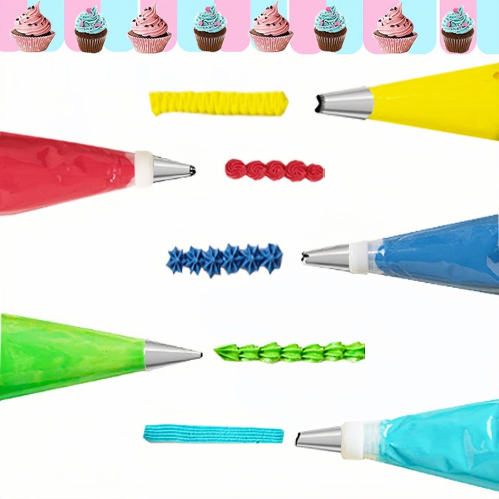 48-Piece Numbered Piping Tips, Cookie Icing Tips, Cookie Decorating Kit, Cake...