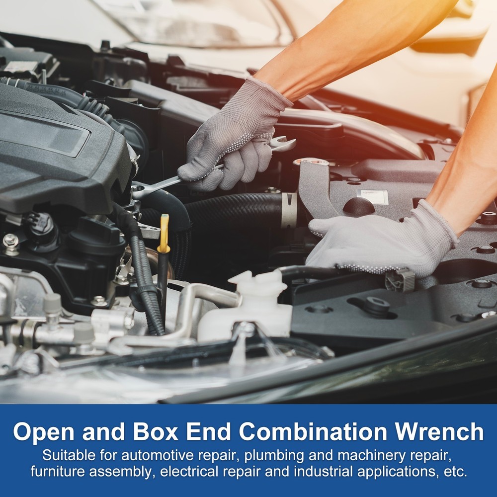 10mm Combination Wrench Thin Metric 12-Point Box and Open End Spanner