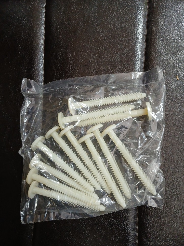 12 Pack Shutter Fasteners Unbranded White