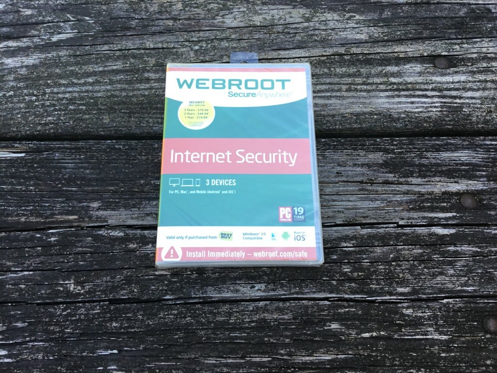 NEW SEALED Webroot Secure Anywhere Internet Security