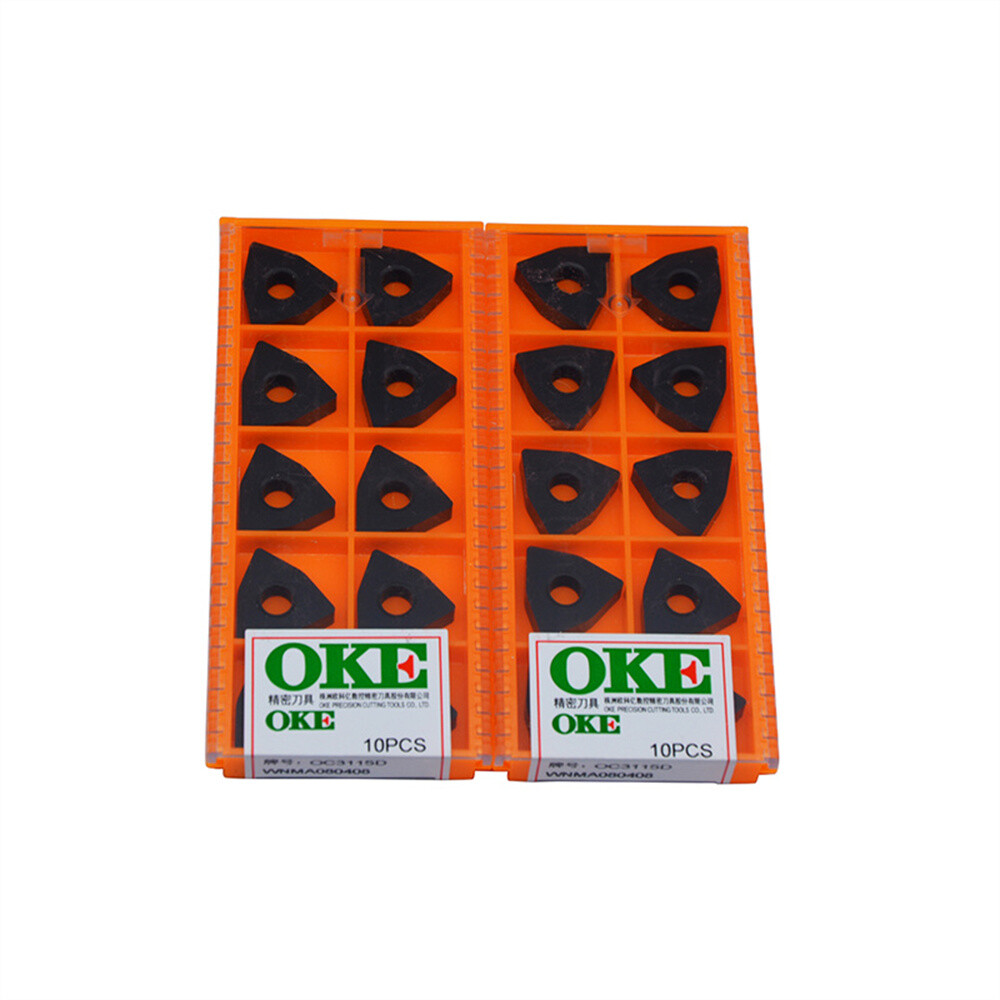 10Pcs CNC carbide Inserts WNMA080408 OC3115D For Steel processing