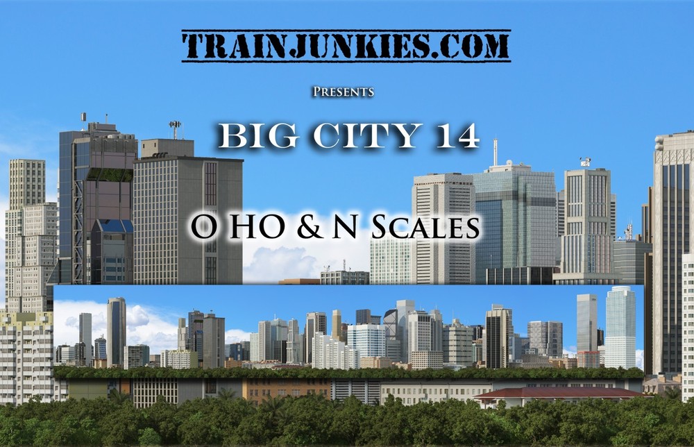 TrainJunkies Model Railroad Backdrop