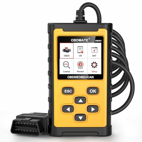 Car Scanner, Read&Clear Codes| Wireless Printing| Battery Voltage Test| OM301