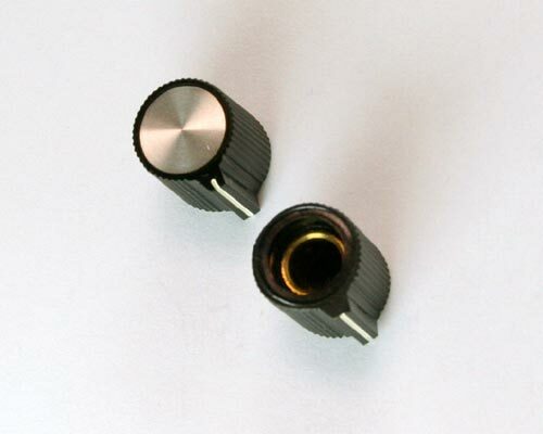 PKJ50B 1/4" ALCO knob plastic Pointer