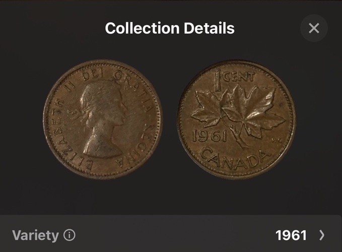 1961 Canada 1 Cent: CIRCULATED