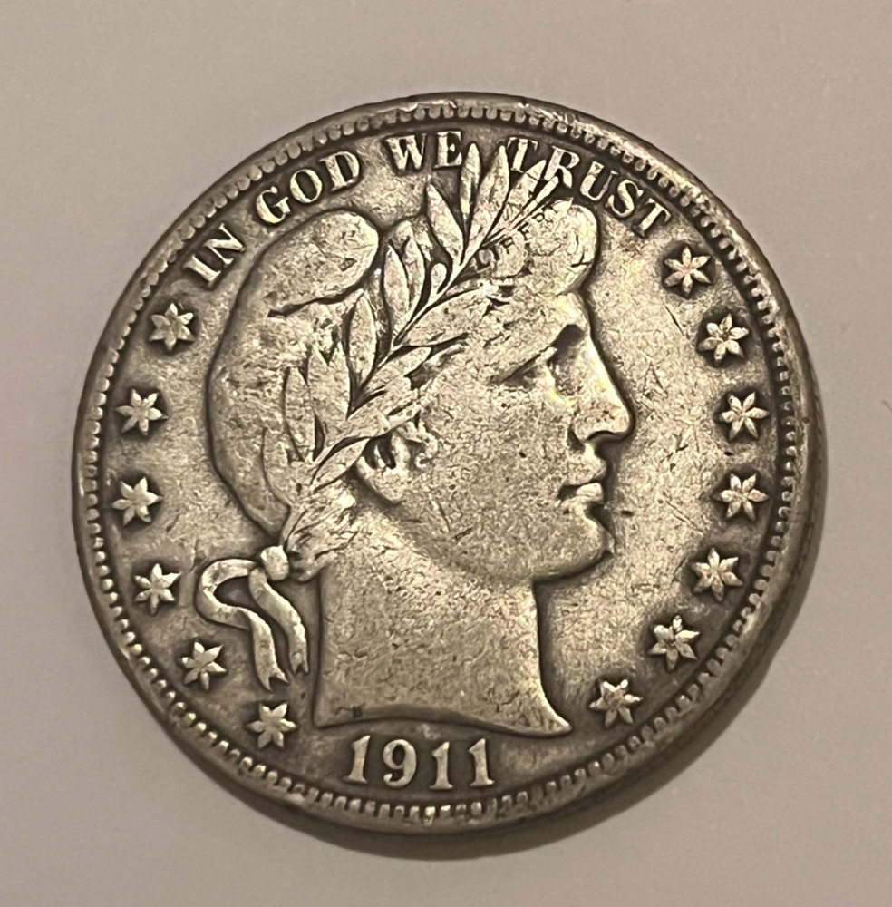 1911 Barber Half Dollar VF