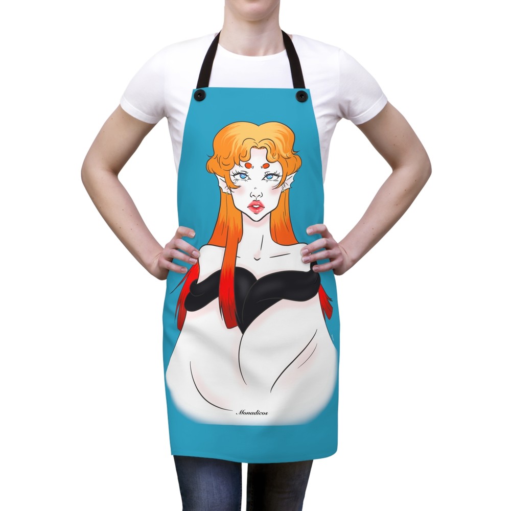 Anna | Turquoise | Apron (AOP)