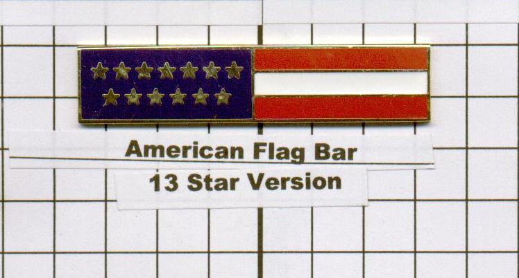 American Flag Citation Bar (screw back)