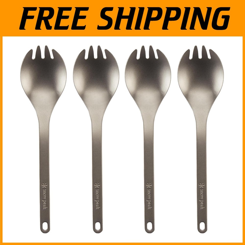 Durable Camping Spork in Anodized Titanium
