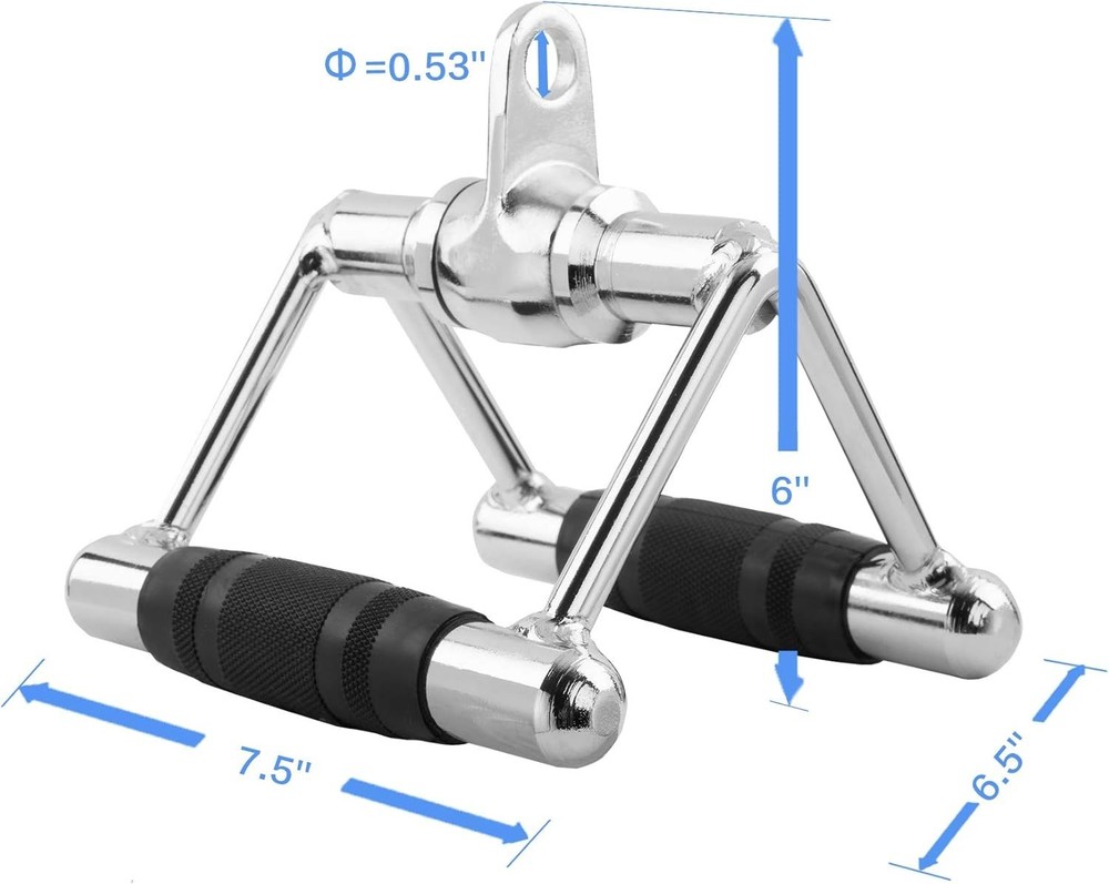 Double D Handle, Cable Machine Handle Attachments, Pull Down Exercise Handles...