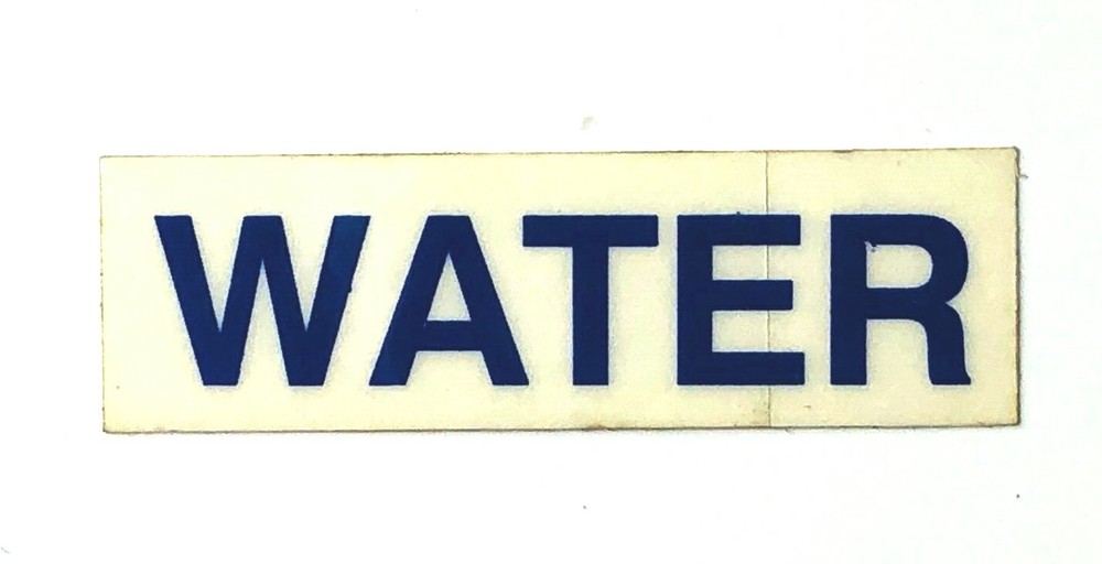 Boat / Marine Blue Water Decal / Label