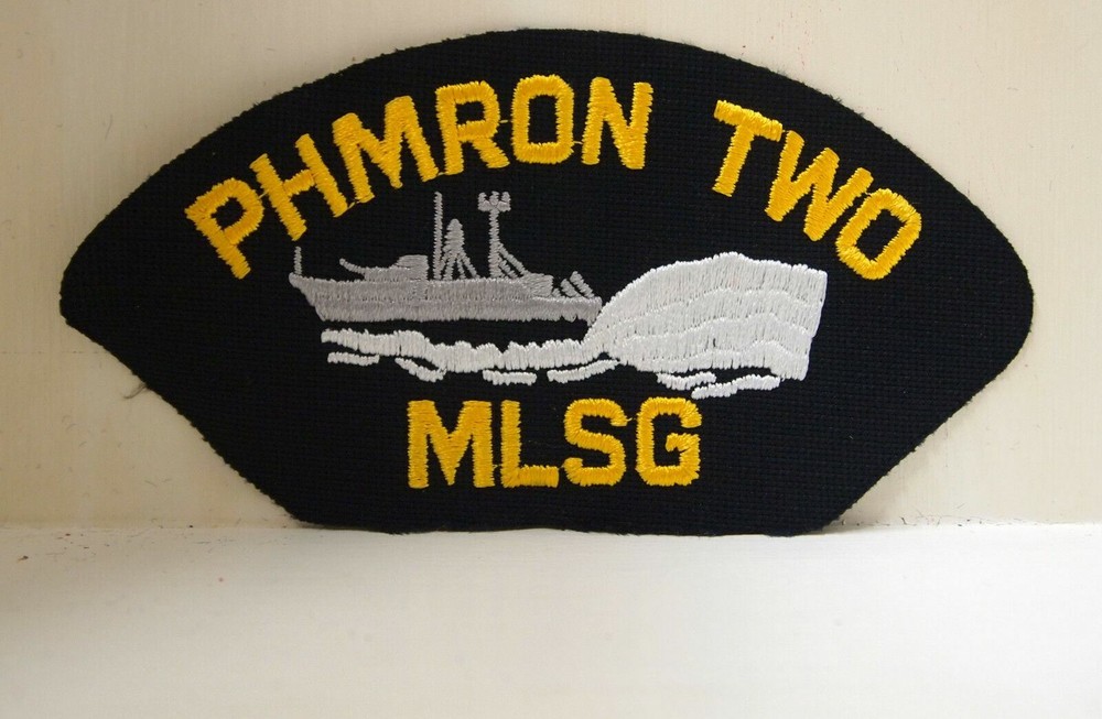 2 US Navy Phmron Two Ship MLSG Patches Boat Ship Patch
