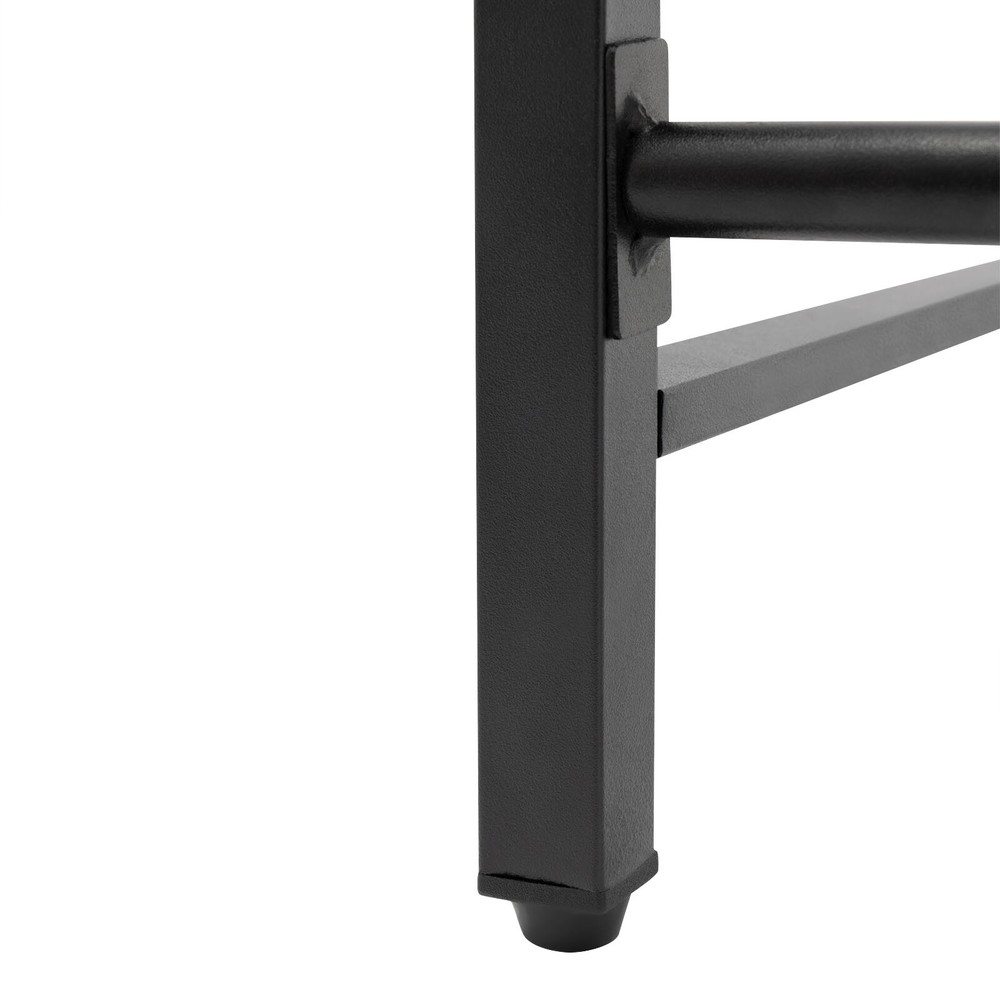 Adjustable Microwave Stand Black Oven Shelf Kitchen Countertop Organizer W/ Hook