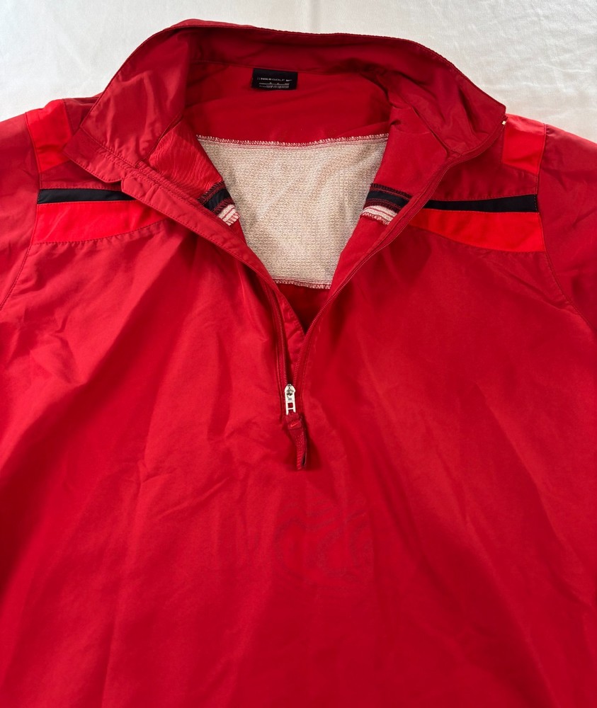 Nike Golf Windbreaker Jacket Men’s Size Small Red 1/4 Zip Pullover