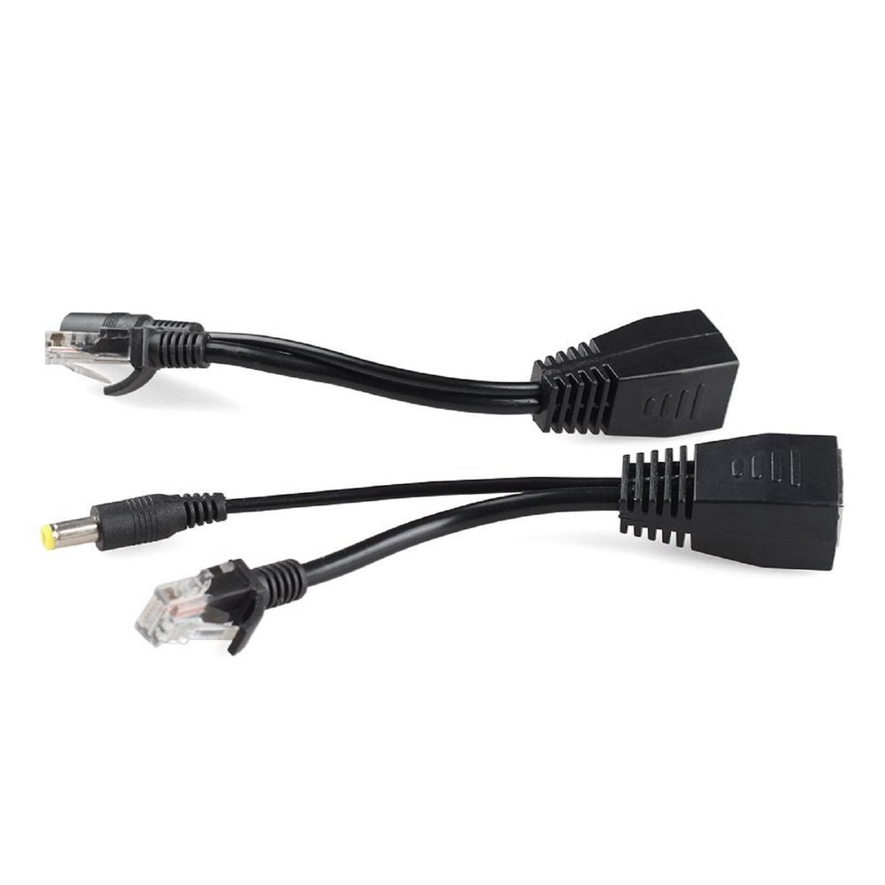 1 Pair POE Cable Passive Power Over Ethernet Adapter Cable Splitter For IP Camea