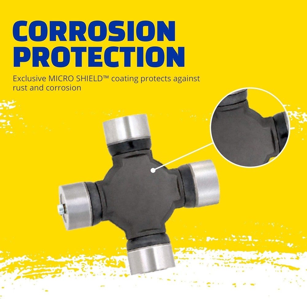 Rugged Greaseable Universal Joint Suitable for Multiple Vehicles Including Jeep