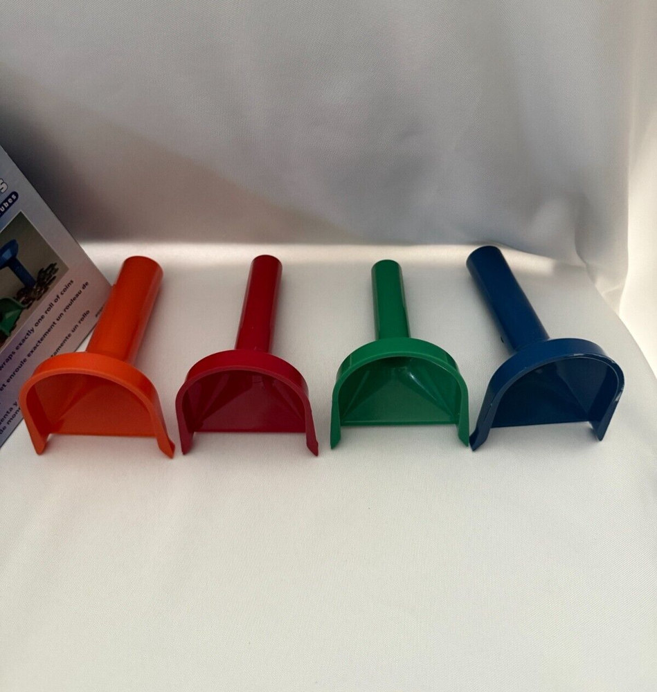 Color Coded Coin Counting Tubes Set From PM Company